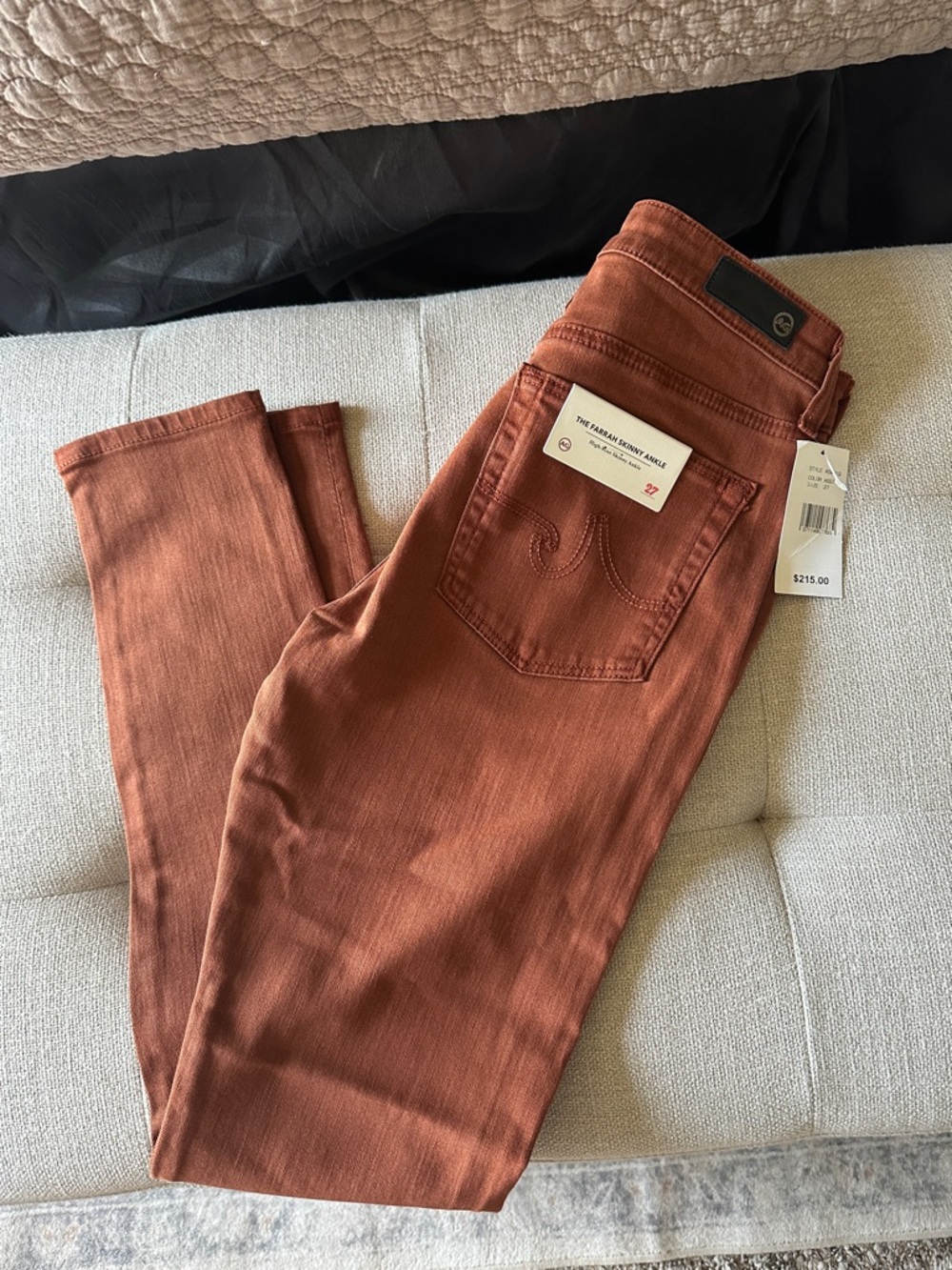 AG Women’s Rust Skinny Jeans - Premium Fit
